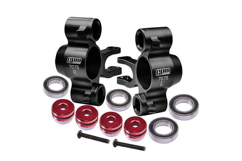 Aluminum 7075-T6 Front Or Rear Knuckle Arms (Larger Inner Bearings) For Traxxas 1:10 E REVO / REVO 3.3 / SLAYER PRO 4X4 / 4WD SUMMIT / T-MAXX 3.3 / E-MAXX - Black