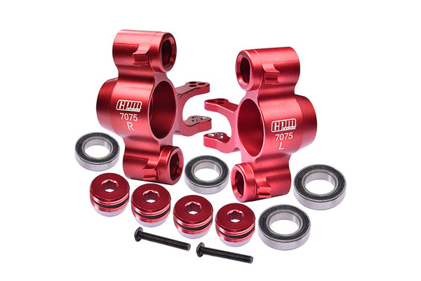 Aluminum 7075-T6 Front Or Rear Knuckle Arms (Larger Inner Bearings) For Traxxas 1:10 E REVO / REVO 3.3 / SLAYER PRO 4X4 / 4WD SUMMIT / T-MAXX 3.3 / E-MAXX - Red