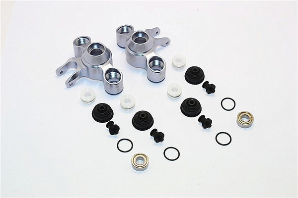 Traxxas E-Revo Brushless Edition Aluminum Front/Rear Knuckle Arm With NMB Bearings - 1Pr Set Gray Silver