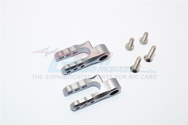 Traxxas E-Revo Brushless / E-Revo VXL 2.0 Aluminum Steering Servo Holder - 1Pr Set Gray Silver