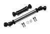 Traxxas E-Revo Brushless / E-Revo VXL 2.0 / Summit Steel #45 + Aluminum Front + Rear Drive Shaft - 8Pc Set Gray Silver