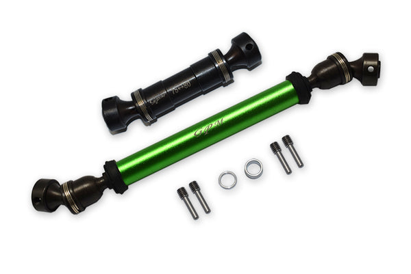 Traxxas E-Revo Brushless / E-Revo VXL 2.0 / Summit Steel #45 + Aluminum Front + Rear Drive Shaft - 8Pc Set Green