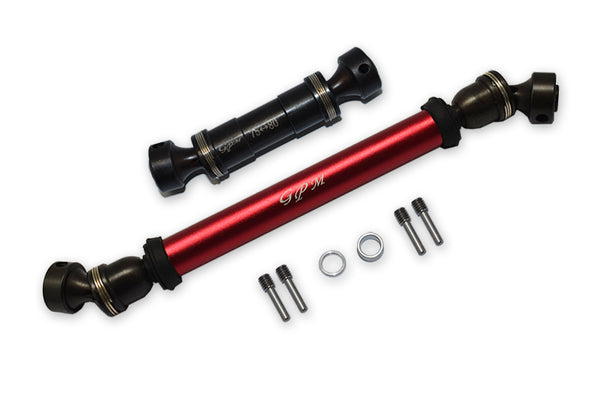 Traxxas E-Revo Brushless / E-Revo VXL 2.0 / Summit Steel #45 + Aluminum Front + Rear Drive Shaft - 8Pc Set Red