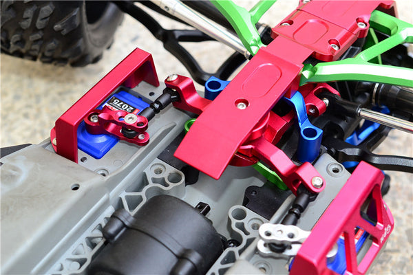 GPM Alu-Lenkhalter Für Traxxas E-Revo Brushless/VXL 2.0 – 1 Stück Set In Rot
