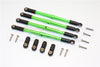Traxxas E-Revo Brushless / Summit / Revo / Revo 3.3 Aluminum Front/Rear Anti-Clockwise Thread Link Rod - 4Pcs Set Green