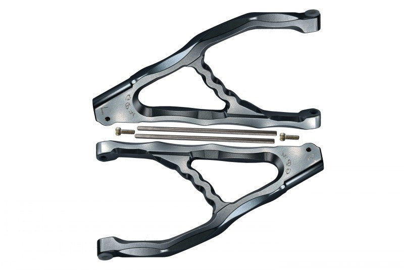Traxxas E-Revo Brushless Edition Aluminum Rear Upper Suspension Arm - 1Pr Set Gray Silver