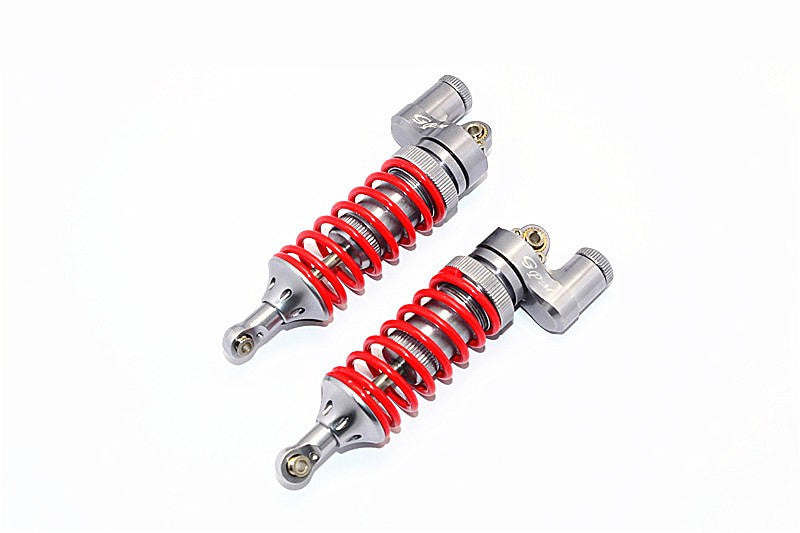 Traxxas E-Revo Brushless Edition Aluminum Front/Rear Adjustable L Shape Damper (85mm) - 1Pr Set Gray Silver