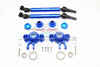 Traxxas E-Revo Brushless (56087-1) Aluminum Upgrade Set (CVD, Front/Rear Knuckle Arms, Wheel Hex Claw + Wheel Lock) - 6Pc Set Blue