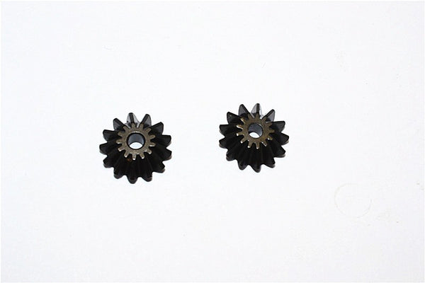 Steel Differential Spider Gears For Traxxas E-Revo Brushless / Telluride / Slash 4X4 / Revo / Summit / XO-01. - 1Pr Set Black