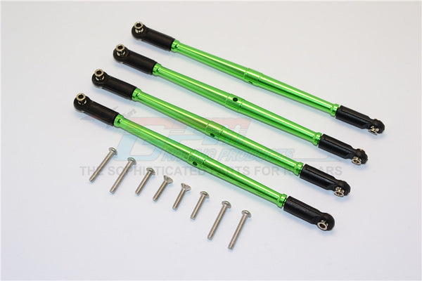 Traxxas E-Revo Brushless / Summit / Revo / Revo 3.3 Aluminum Front Steering And Rear Supporting Links - 4Pcs Set Green