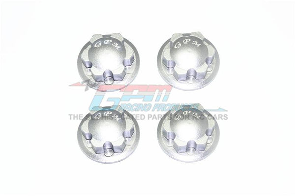 Traxxas E-Revo 2.0 VXL Brushless (86086-4) Aluminum Wheel Lock - 4Pc Set Gray Silver