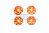 Traxxas E-Revo 2.0 VXL Brushless (86086-4) Aluminum Wheel Lock - 4Pc Set Orange