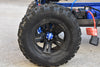 Aluminum 7075-T6 Wheel Lock For Traxxas 1:10 E-Revo 2.0 VXL-86086-4 / Maxx With WideMAXX-89086-4 / 1:8 4WD Sledge-95076-4 Monster Truck Upgrades - Blue