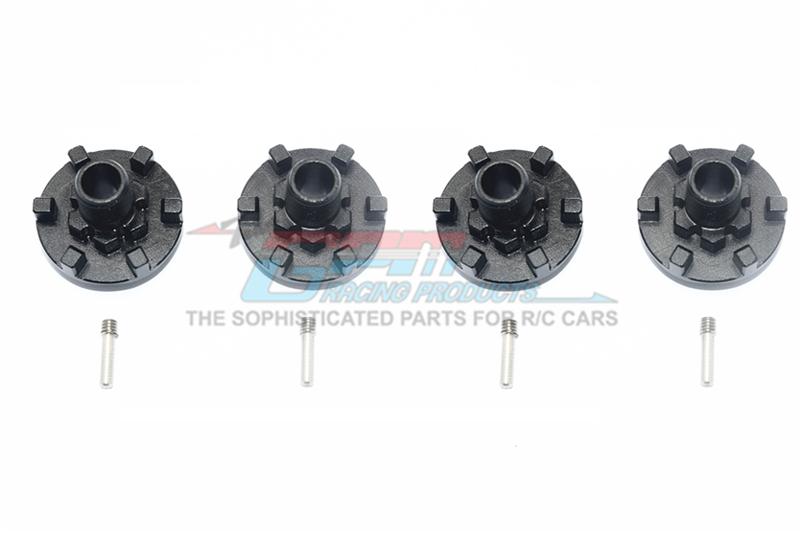 Traxxas E-Revo 2.0 VXL Brushless (86086-4) Aluminum Wheel Hex Claw - 4Pc Set Black