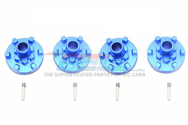 Traxxas E-Revo 2.0 VXL Brushless (86086-4) Aluminum Wheel Hex Claw - 4Pc Set Blue