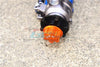 Traxxas E-Revo 2.0 VXL Brushless (86086-4) Aluminum Wheel Hex Claw + Wheel Lock - 4Pc Set Orange