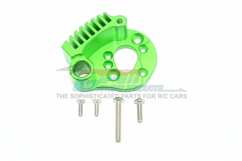 Traxxas E-Revo 2.0 VXL Brushless (86086-4) Aluminum Motor Mount With Heat Sink Fins - 1Pc Set Green