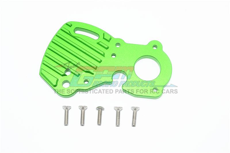 Traxxas E-Revo 2.0 VXL Brushless (86086-4) Aluminum Motor Plate With Heat Sink Fins - 1Pc Set Green