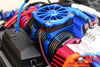 Traxxas E-Revo 2.0 VXL Brushless (86086-4) Aluminum Motor Heatsink With Cooling Fan - 1 Set Orange