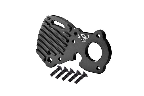 Aluminum 7075-T6 Motor Plate For Traxxas 1/10 E-Revo 2.0 VXL Brushless 86086-4 Upgrades - Black