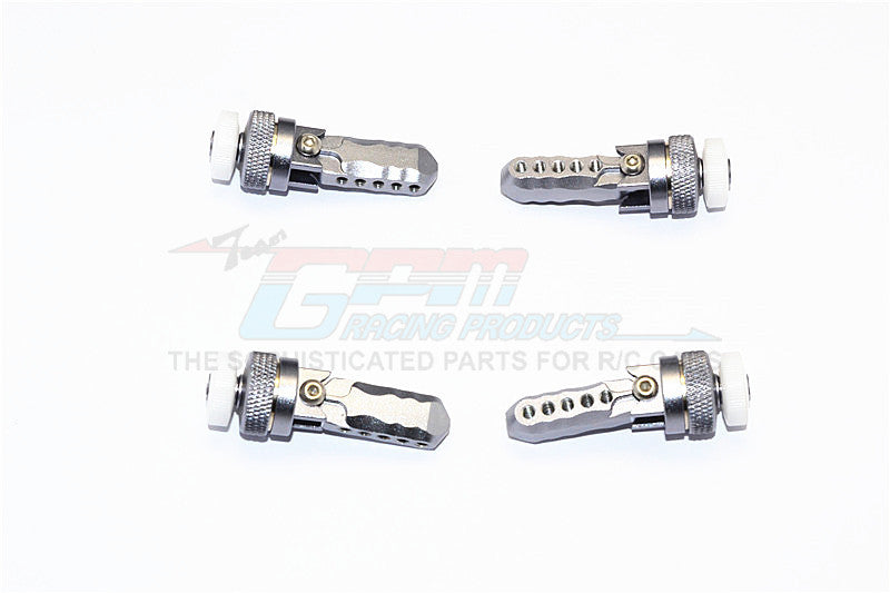 Traxxas E-Revo Brushless Edition Aluminum Front & Rear Magnet Body Mount - 1 Set Gray Silver