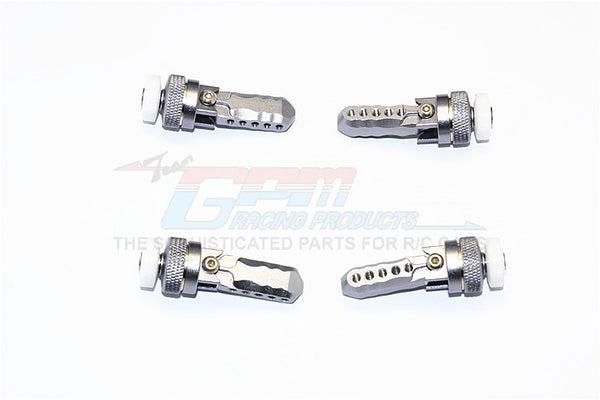 Traxxas E-Revo Brushless Edition Aluminum Front & Rear Magnet Body Mount - 1 Set Gray Silver