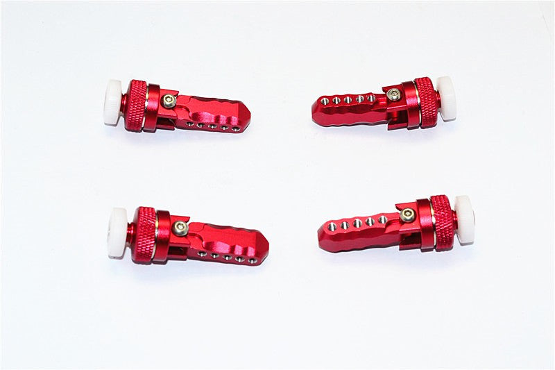 Traxxas E-Revo Brushless Edition Aluminum Front & Rear Magnet Body Mount - 1 Set Red
