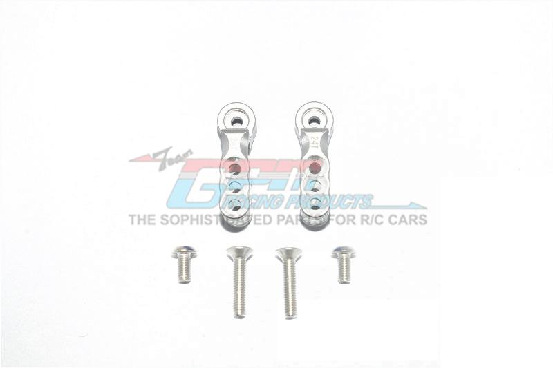 Traxxas E-Revo VXL 2.0 / E-Revo Brushless Aluminum 24T Servo Horn - 1Pr Set Silver