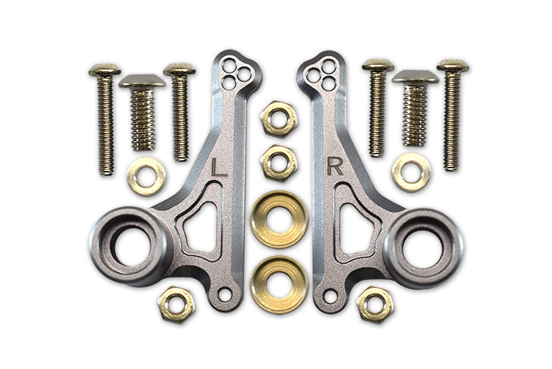 Traxxas E-Revo 2.0 VXL Brushless (86086-4) Aluminum Front Rocker Arm Set - 1Pr Set Gray Silver