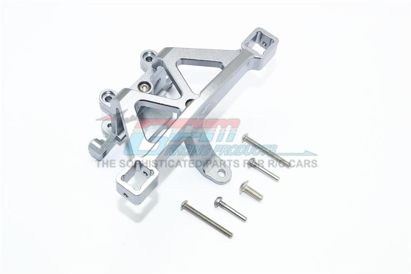 Traxxas E-Revo 2.0 VXL Brushless (86086-4) Aluminum Front Body Mount - 1 Set Gray Silver