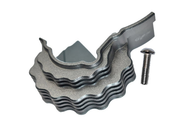 Traxxas E-Revo 2.0 VXL Brushless (86086-4) Aluminum Center Main Gear Cover With Heat Sink Fins - 1Pc Set Gray Silver