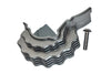 Traxxas E-Revo 2.0 VXL Brushless (86086-4) Aluminum Center Main Gear Cover With Heat Sink Fins - 1Pc Set Gray Silver