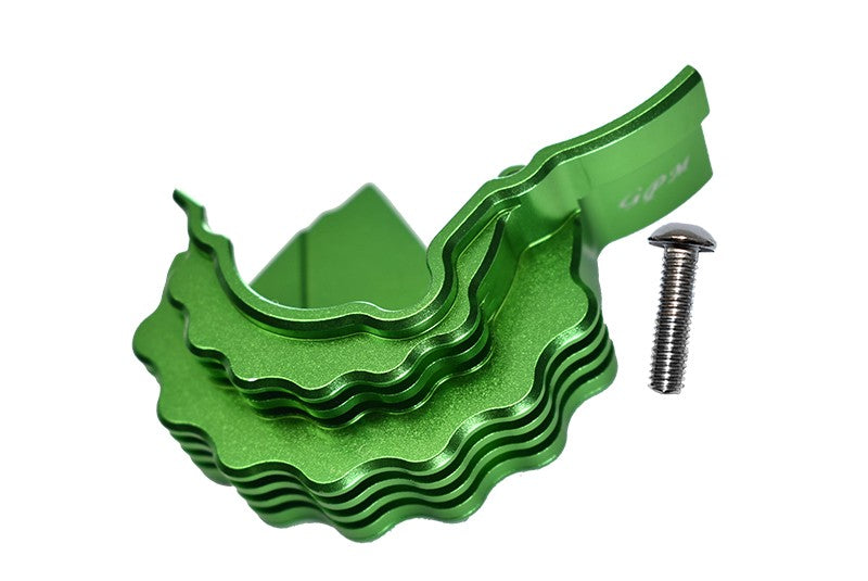 Traxxas E-Revo 2.0 VXL Brushless (86086-4) Aluminum Center Main Gear Cover With Heat Sink Fins - 1Pc Set Green