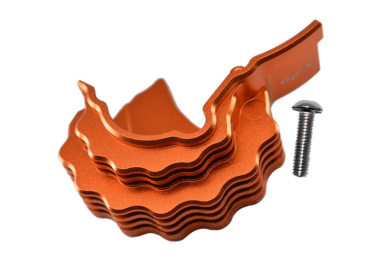 Traxxas E-Revo 2.0 VXL Brushless (86086-4) Aluminum Center Main Gear Cover With Heat Sink Fins - 1Pc Set Orange