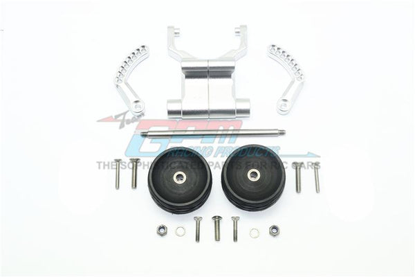 Traxxas E-Revo VXL 2.0 / E-Revo Brushless Aluminum Rear Adjustable Wheelie - 1 Set Silver