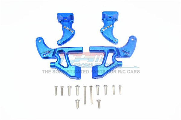 Traxxas E-Revo 2.0 VXL Brushless (86086-4) Aluminum Rear Wing Mount Full Set - 4Pc Set Blue