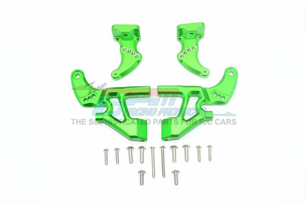 Traxxas E-Revo 2.0 VXL Brushless (86086-4) Aluminum Rear Wing Mount Full Set - 4Pc Set Green