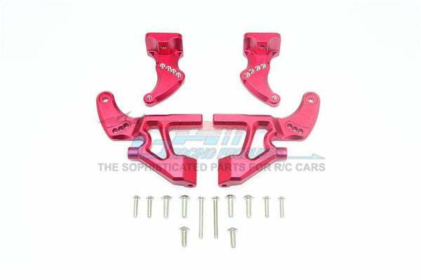 Traxxas E-Revo 2.0 VXL Brushless (86086-4) Aluminum Rear Wing Mount Full Set - 4Pc Set Red