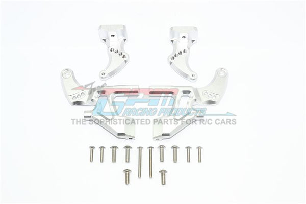 Traxxas E-Revo 2.0 VXL Brushless (86086-4) Aluminum Rear Wing Mount Full Set - 4Pc Set Silver