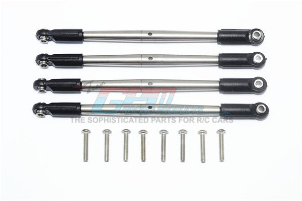 Traxxas E-Revo VXL 2.0 / E-Revo Brushless Stainless Steel Front/Rear Supporting Tie Rod - 4Pc Set 