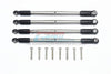 Traxxas E-Revo VXL 2.0 / E-Revo Brushless Stainless Steel Front/Rear Supporting Tie Rod - 4Pc Set 