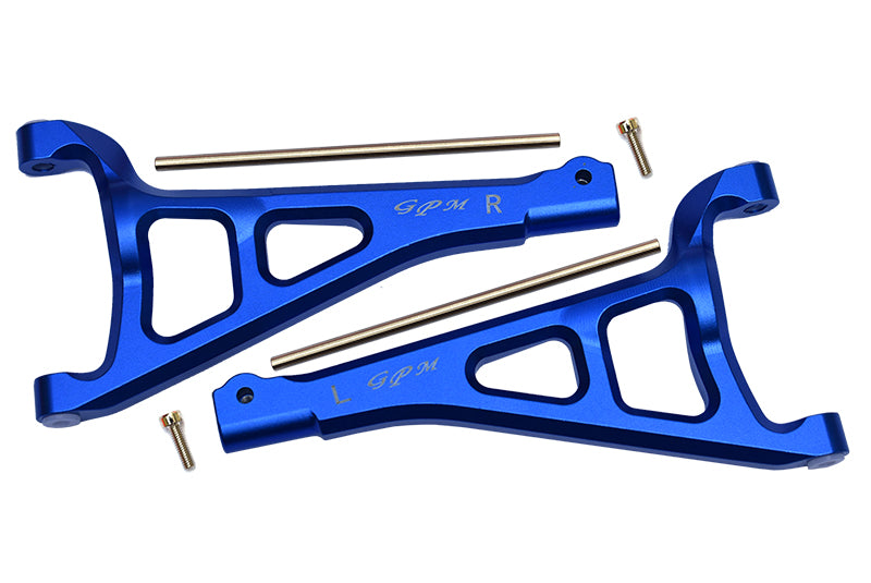 Traxxas E-Revo 2.0 VXL Brushless (86086-4) Aluminum Front Upper Suspension Arm - 1Pr Set Blue