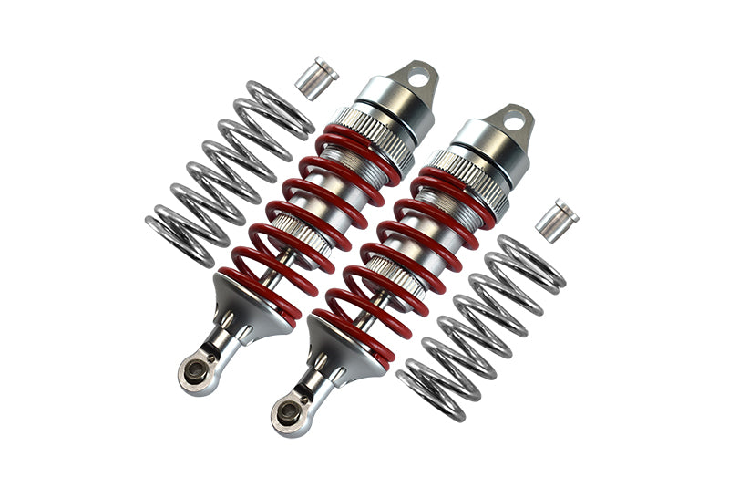 Traxxas E-Revo VXL 2.0 / E-Revo Brushless / Revo Aluminum Front Or Rear Adjustable Shocks - 6Pc Set Gray Silver