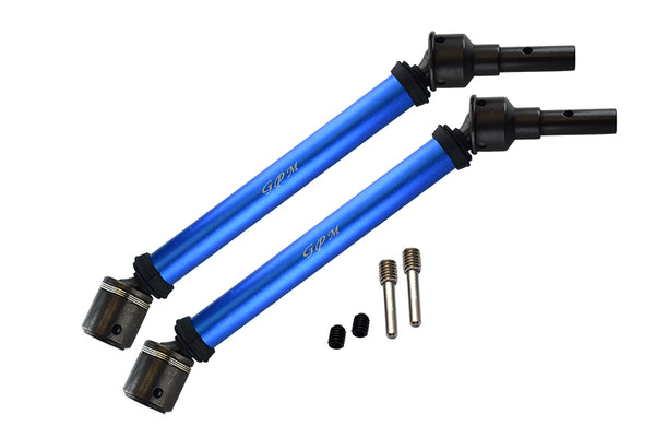 Traxxas E-Revo 2.0 VXL Brushless (86086-4) Aluminum Body & Steel Joint Adjustable Front / Rear CVD Shaft - 1Pr Set Blue