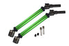 Traxxas E-Revo 2.0 VXL Brushless (86086-4) Aluminum Body & Steel Joint Adjustable Front / Rear CVD Shaft - 1Pr Set Green