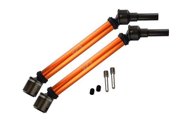 Traxxas E-Revo 2.0 VXL Brushless (86086-4) Aluminum Body & Steel Joint Adjustable Front / Rear CVD Shaft - 1Pr Set Orange