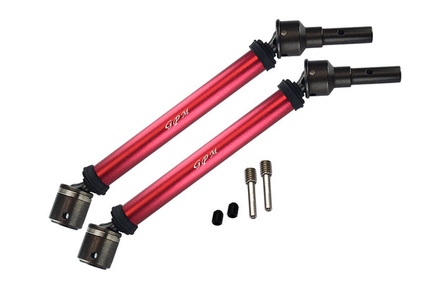 Traxxas E-Revo 2.0 VXL Brushless (86086-4) Aluminum Body & Steel Joint Adjustable Front / Rear CVD Shaft - 1Pr Set Red