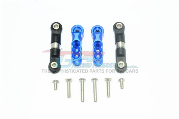 Traxxas E-Revo VXL 2.0 / E-Revo Brushless Aluminum 23T Servo Horn With Stainless Steel Adjustable Tie Rods - 10Pc Set Blue