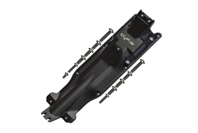 Traxxas E-Revo 2.0 VXL Brushless (86086-4) Aluminum 3D Skid Plate For Middle Of Chassis - 1 Set Black