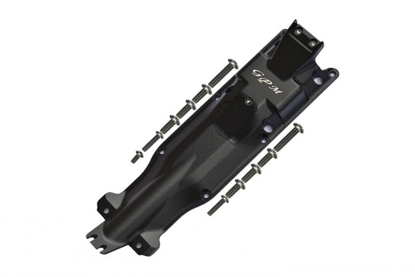 Traxxas E-Revo 2.0 VXL Brushless (86086-4) Aluminum 3D Skid Plate For Middle Of Chassis - 1 Set Black